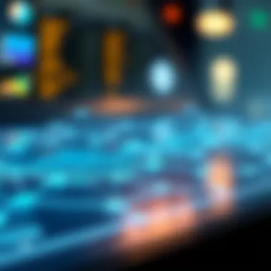 An infographic detailing the applications of different blockchains in various industries.