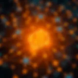 A visual representation of blockchain technology illustrating interconnected nodes.