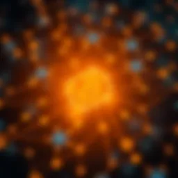 A visual representation of blockchain technology illustrating interconnected nodes.