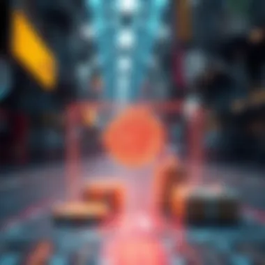 An illustration illustrating the mechanics of buying NFT art.