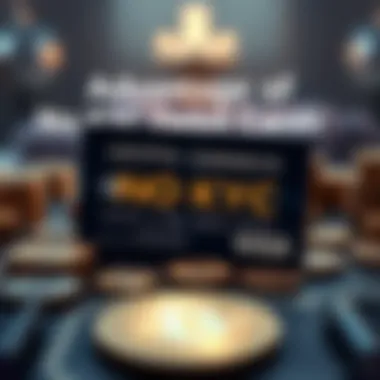 Visual depicting the advantages of using no KYC debit cards