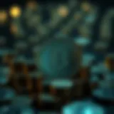 Conceptual representation of financial privacy in cryptocurrency transactions