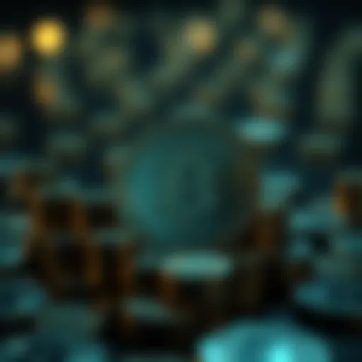 Conceptual representation of financial privacy in cryptocurrency transactions