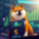Illustration of a digital currency wallet showcasing Shiba Inu