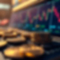 Conceptual graphic of cryptocurrency swaps