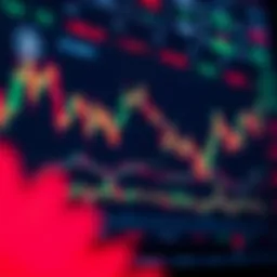 Dynamic cryptocurrency trading chart showcasing price trends