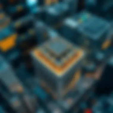 Aerial Perspective of CME Aerial view of the Chicago Mercantile Exchange building