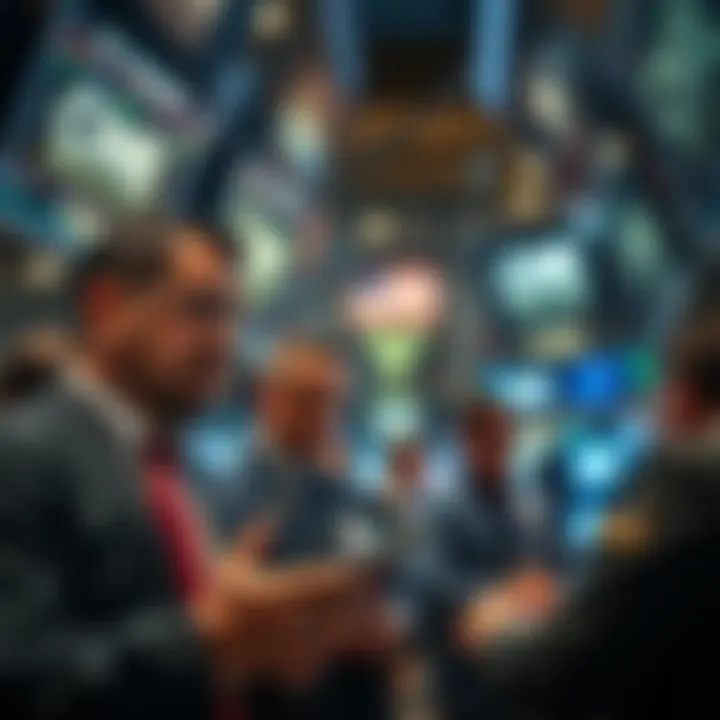 Dynamic Trading at CME Traders engaged in high-stakes transactions at CME