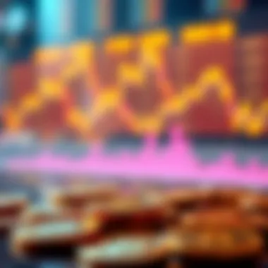 A visual representation of cryptocurrency trading trends and statistics related to the Flamingo Marketplace