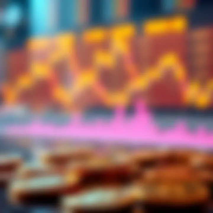 A visual representation of cryptocurrency trading trends and statistics related to the Flamingo Marketplace