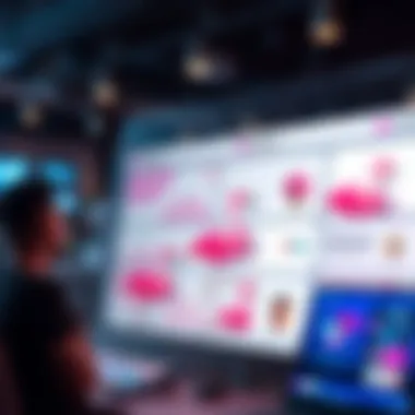 An overview of the Flamingo Marketplace interface showcasing its user-friendly design