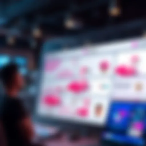 User Interface of Flamingo Marketplace An overview of the Flamingo Marketplace interface showcasing its user-friendly design