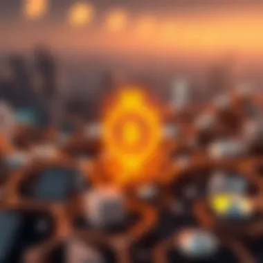 A conceptual visualization of the Binance logo merging with metaverse elements.