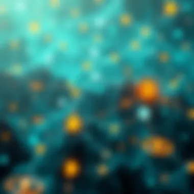 An intricate digital landscape showcasing various metaverse platforms interconnected with cryptocurrency symbols.