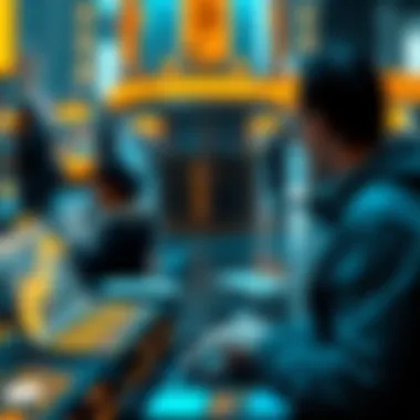 A graphical representation of economic and social dynamics in the metaverse influenced by Binance.