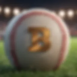 A digital representation of baseball intertwining with cryptocurrency symbols.
