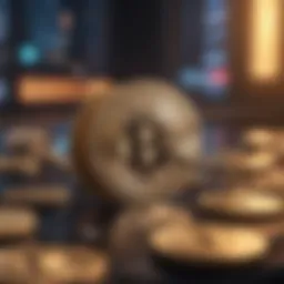 Visual representation of micropayment transactions in cryptocurrency