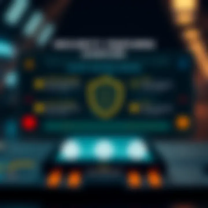 Infographic detailing security features of the cryptocurrency