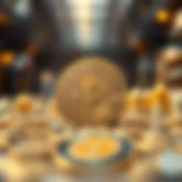 The genesis block of Bitcoin symbolizing its inception