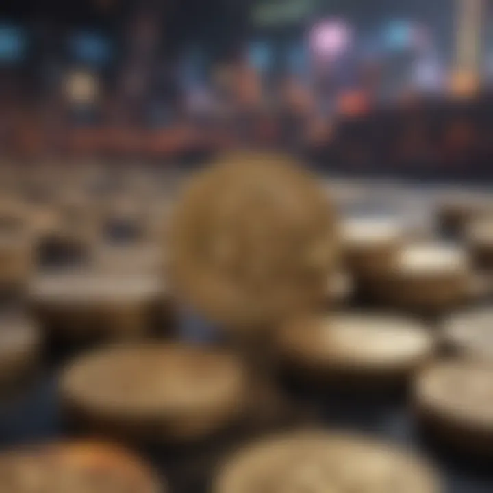 Wallofcoins User Interface and Features Visual representation of Wallofcoins user interface showcasing features