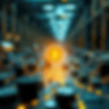 Illustration of blockchain technology underpinning webcash