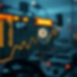 Graph illustrating fluctuating gas prices in cryptocurrency transactions