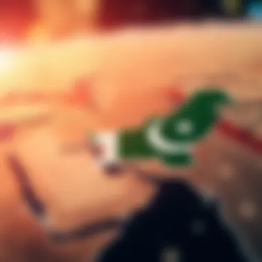 Geopolitical map related to USD PKR interaction