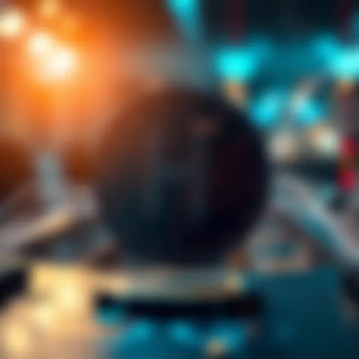 Conceptual visual of blockchain technology in cybersecurity