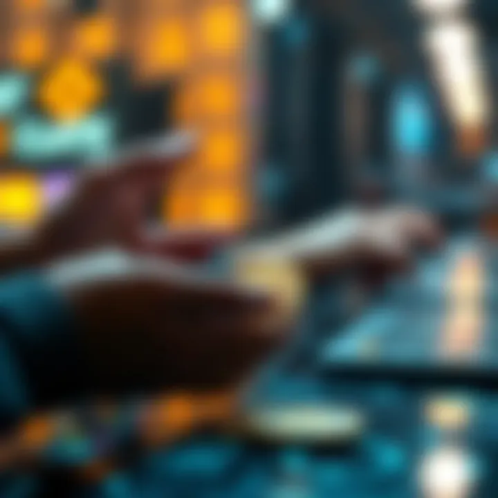 Peer-to-Peer Transaction Dynamics Illustration of peer-to-peer cryptocurrency transaction