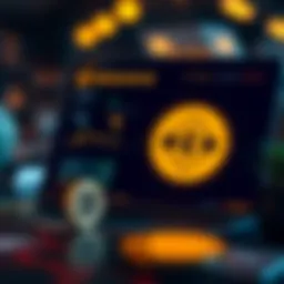 Visual representation of a Binance wallet interface