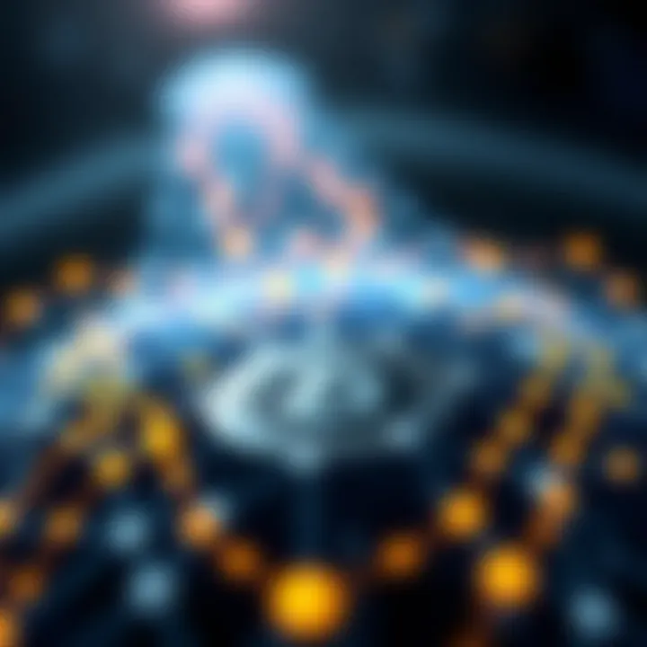 Blockchain network visualization highlighting NFT minting