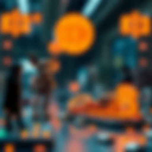 Conceptual representation of NFTs in the digital realm