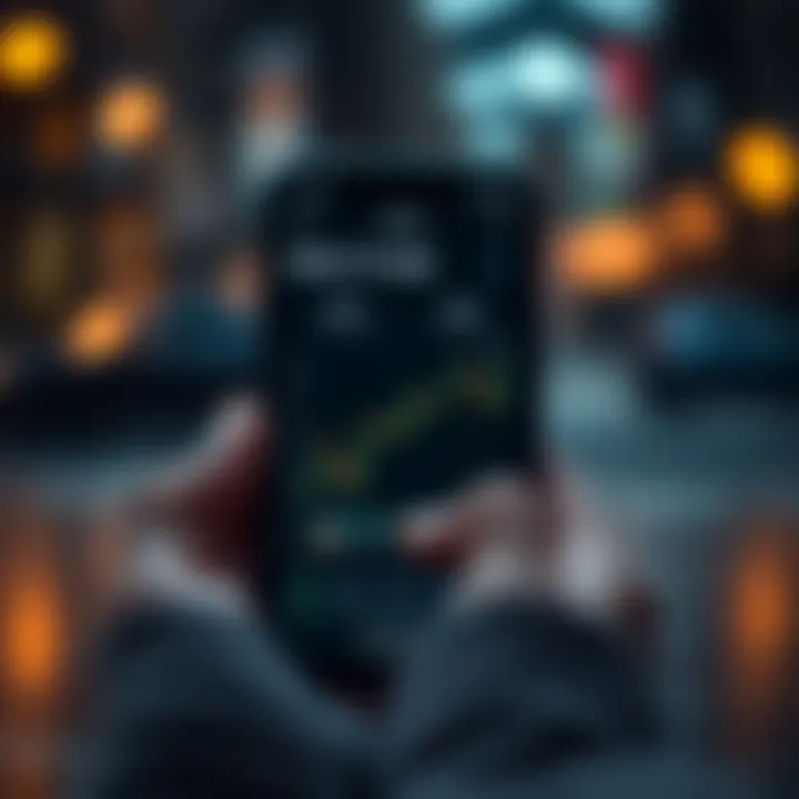 A digital wallet interface on a smartphone