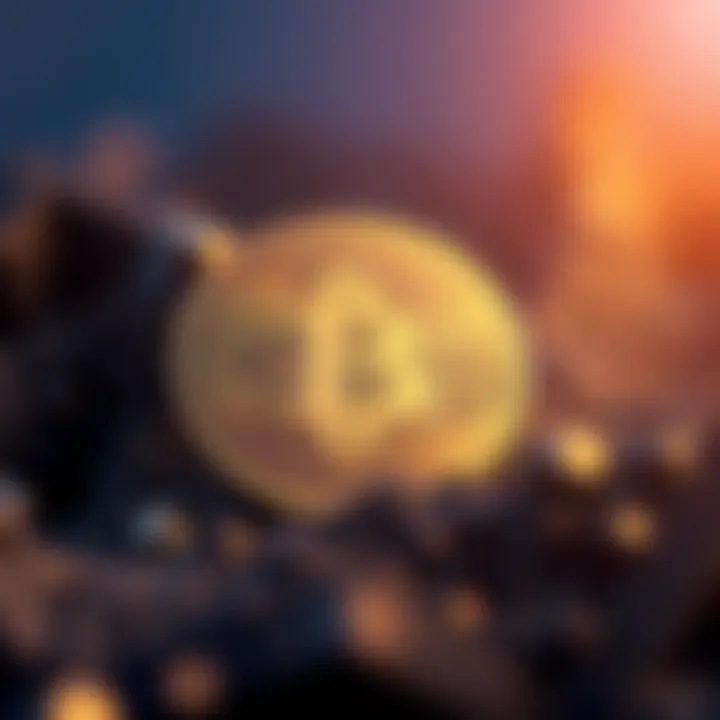 Illustration of a cryptocurrency token design