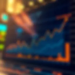 Graph illustrating global economic trends over time