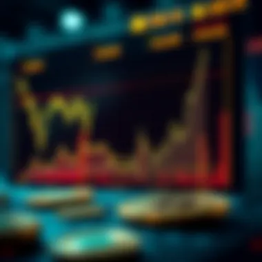 Trends in Cryptocurrency Valuations Graph depicting market trends and fluctuations in cryptocurrency valuations