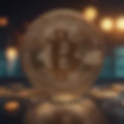 Visual representation of cryptocurrency debt management