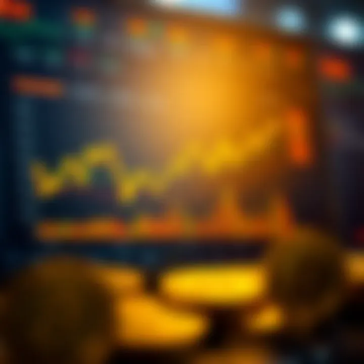 Chart depicting cryptocurrency market trends