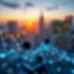 A digital representation of a blockchain network