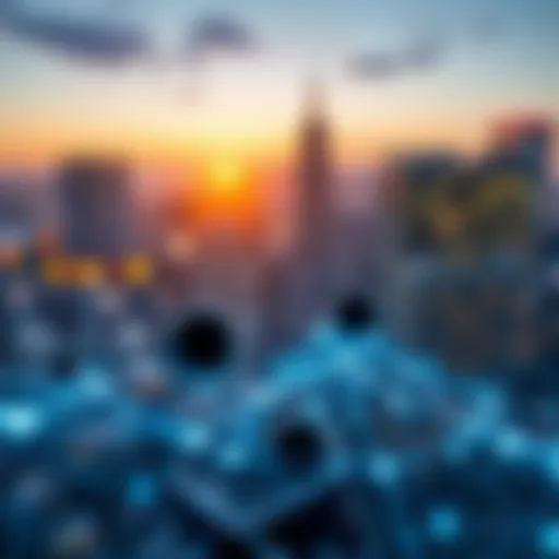 A digital representation of a blockchain network