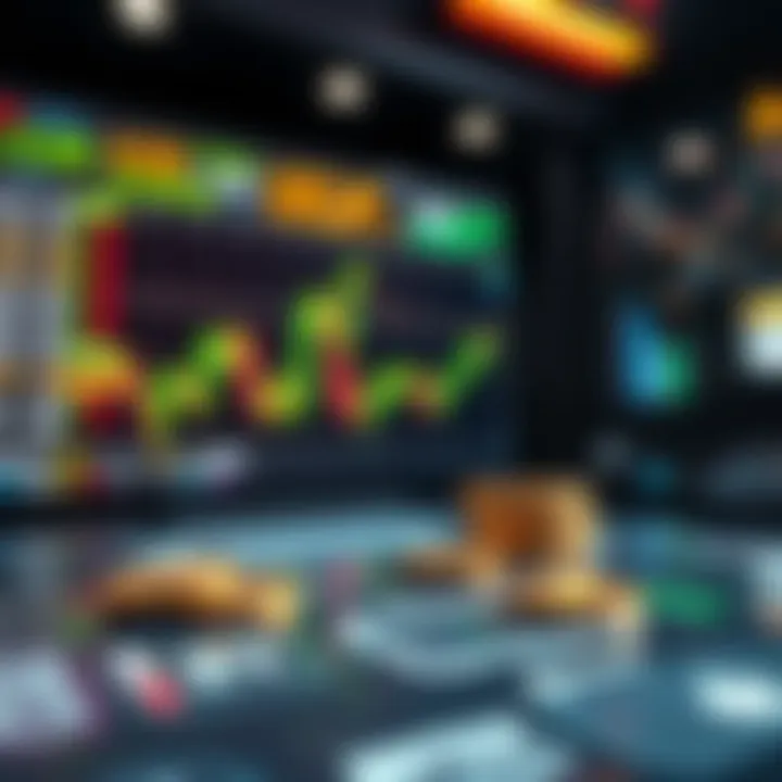 An illustration depicting the cryptocurrency exchange platform