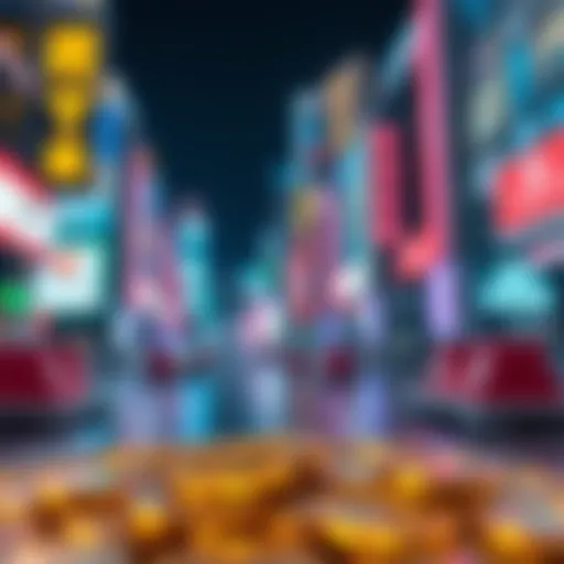 Digital art representation of NFTs