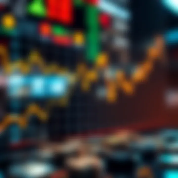 Graph illustrating market volatility in cryptocurrency values