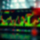 A digital representation of stock market trends