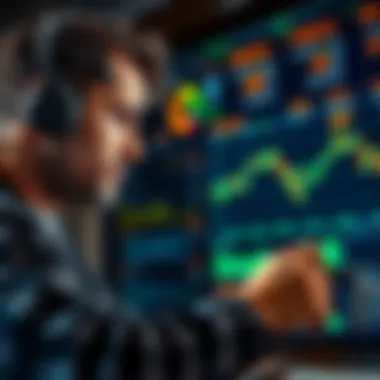 A trader analyzing data on a modern interface