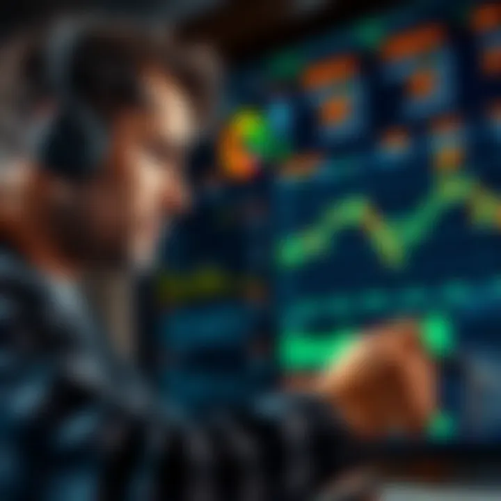 A trader analyzing data on a modern interface