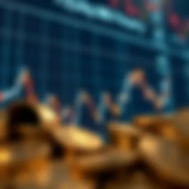 Graph showing cryptocurrency price trends