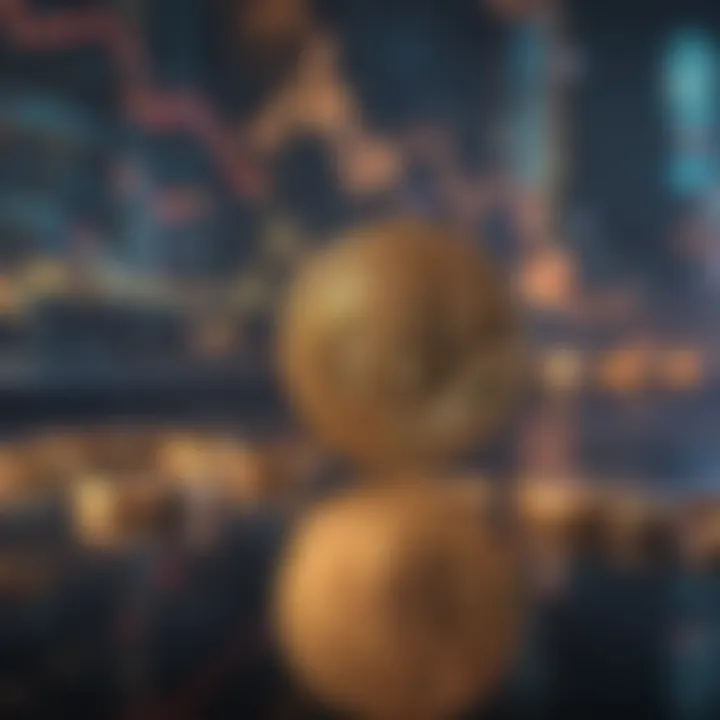 Visual representation of risk management in cryptocurrency trading