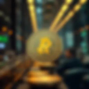 Illustration depicting regulatory considerations in cryptocurrency trading