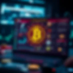 A digital interface showcasing various airdrop opportunities in cryptocurrency
